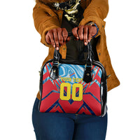 Personalized DR Congo Football Leopard Victory Shoulder Handbag Congolese Soccer Comic Style