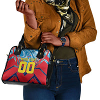 Personalized DR Congo Football Leopard Victory Shoulder Handbag Congolese Soccer Comic Style