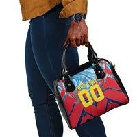 Personalized DR Congo Football Leopard Victory Shoulder Handbag Congolese Soccer Comic Style