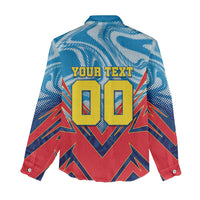 Personalized DR Congo Football Leopard Victory Women Casual Shirt Congolese Soccer Comic Style