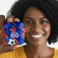 Personalized DR Congo Football Leopard GOAL AirPods Case Congolese Football Champion - Dynamic Halftone Soccer Style