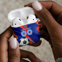 Personalized DR Congo Football Leopard GOAL AirPods Case Congolese Football Champion - Dynamic Halftone Soccer Style