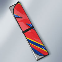 Personalized DR Congo Football Leopard GOAL Auto Sun Shade Congolese Football Champion - Dynamic Halftone Soccer Style