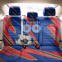 Personalized DR Congo Football Leopard GOAL Back Car Seat Cover Congolese Football Champion - Dynamic Halftone Soccer Style