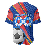 Personalized DR Congo Football Leopard GOAL Baseball Jersey Congolese Football Champion - Dynamic Halftone Soccer Style