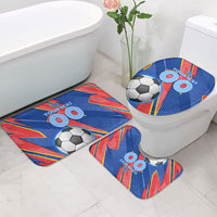 Personalized DR Congo Football Leopard GOAL Bathroom Set Congolese Football Champion - Dynamic Halftone Soccer Style