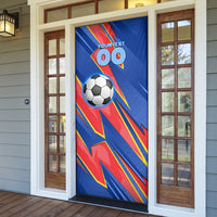 Personalized DR Congo Football Leopard GOAL Door Cover Congolese Football Champion - Dynamic Halftone Soccer Style
