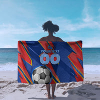 Personalized DR Congo Football Leopard GOAL Sarong Congolese Football Champion - Dynamic Halftone Soccer Style
