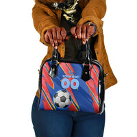 Personalized DR Congo Football Leopard GOAL Shoulder Handbag Congolese Football Champion - Dynamic Halftone Soccer Style