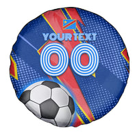 Personalized DR Congo Football Leopard GOAL Spare Tire Cover Congolese Football Champion - Dynamic Halftone Soccer Style