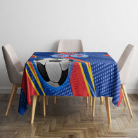Personalized DR Congo Football Leopard GOAL Tablecloth Congolese Football Champion - Dynamic Halftone Soccer Style
