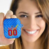 Personalized DR Congo Football AirPods Case Lightning Leopard National Flag Motif