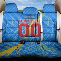 Personalized DR Congo Football Back Car Seat Cover Lightning Leopard National Flag Motif