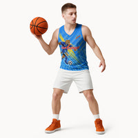 Personalized DR Congo Football Basketball Jersey Lightning Leopard National Flag Motif