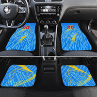 Personalized DR Congo Football Car Mats Lightning Leopard National Flag Motif
