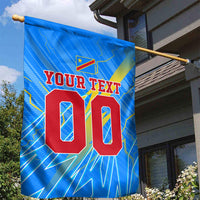 Personalized DR Congo Football Garden Flag Lightning Leopard National Flag Motif