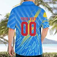 Personalized DR Congo Football Hawaiian Shirt Lightning Leopard National Flag Motif