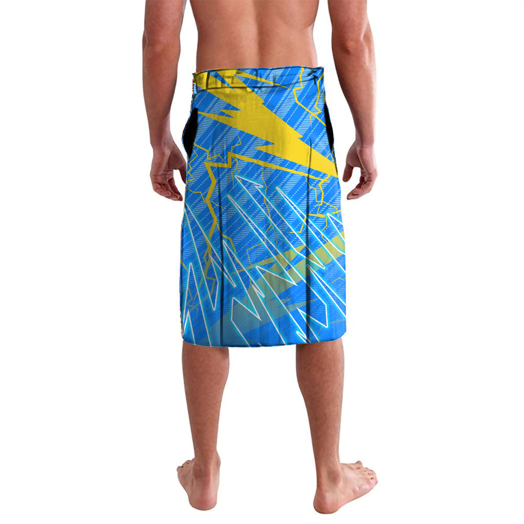 Personalized DR Congo Football Lavalava Lightning Leopard National Flag Motif