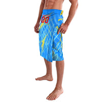 Personalized DR Congo Football Lavalava Lightning Leopard National Flag Motif