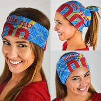 Personalized DR Congo Football Neck Gaiter Lightning Leopard National Flag Motif