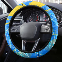 DR Congo Football Steering Wheel Cover Lightning Leopard National Flag Motif
