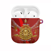 Custom Portugal Football World Champions 2026 AirPods Case Golden Shield Crown Crest Soccer Trophy