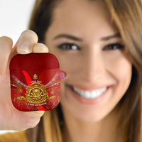 Custom Portugal Football World Champions 2026 AirPods Case Golden Shield Crown Crest Soccer Trophy