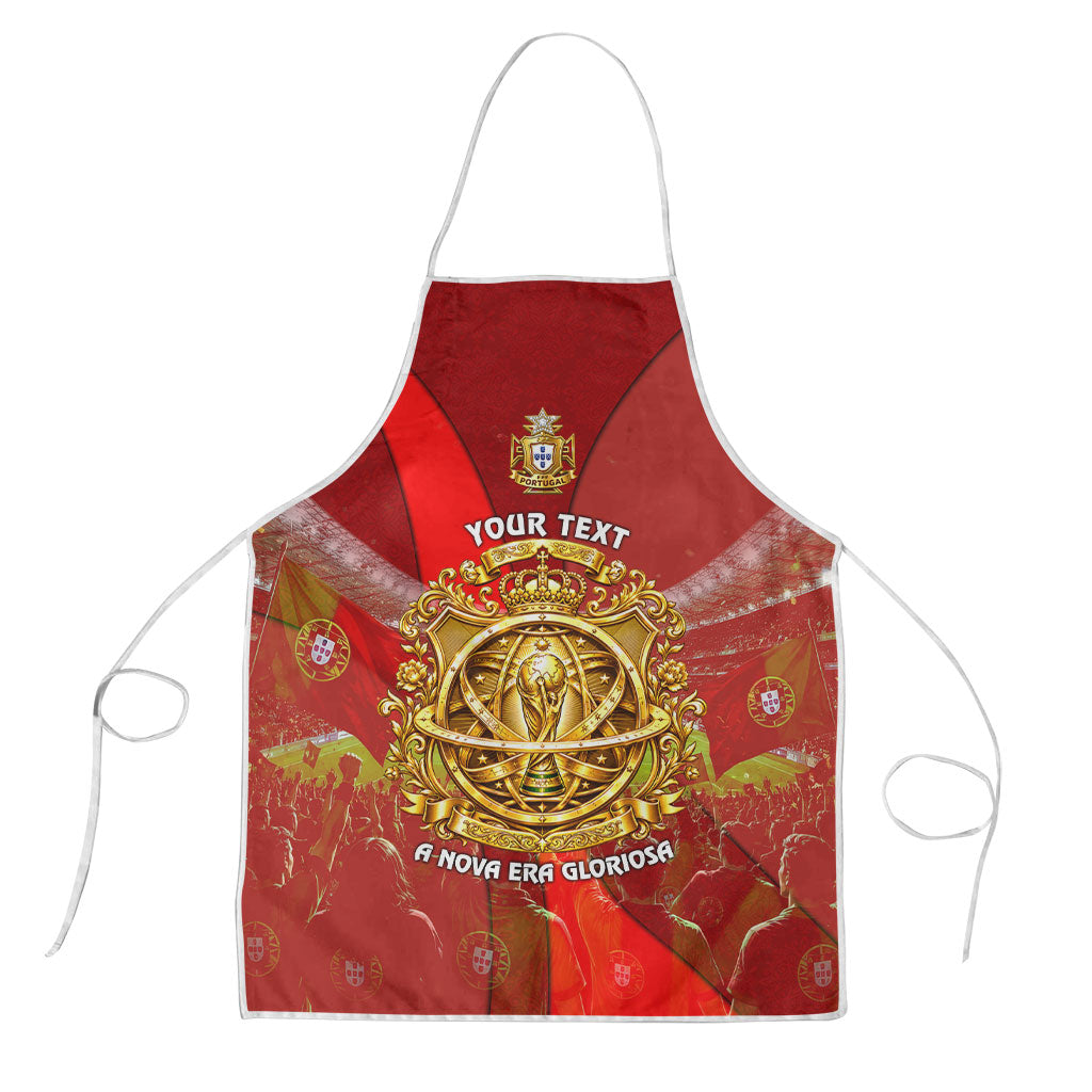 Custom Portugal Football World Champions 2026 Apron Golden Shield Crown Crest Soccer Trophy
