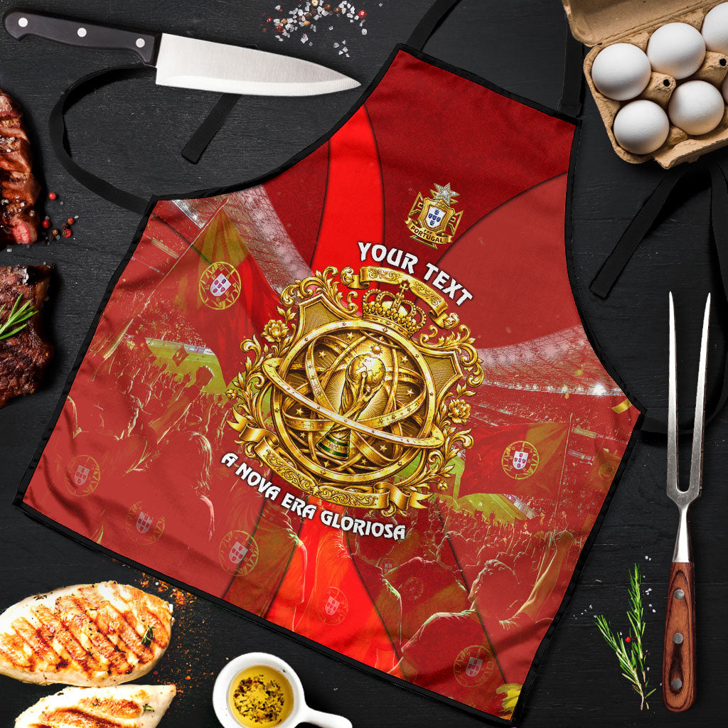 Custom Portugal Football World Champions 2026 Apron Golden Shield Crown Crest Soccer Trophy