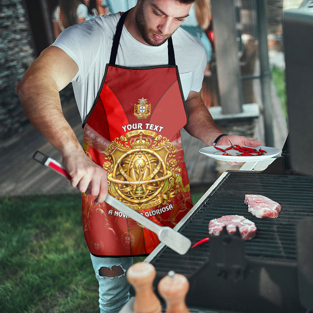 Custom Portugal Football World Champions 2026 Apron Golden Shield Crown Crest Soccer Trophy