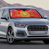 Custom Portugal Football World Champions 2026 Auto Sun Shade Golden Shield Crown Crest Soccer Trophy