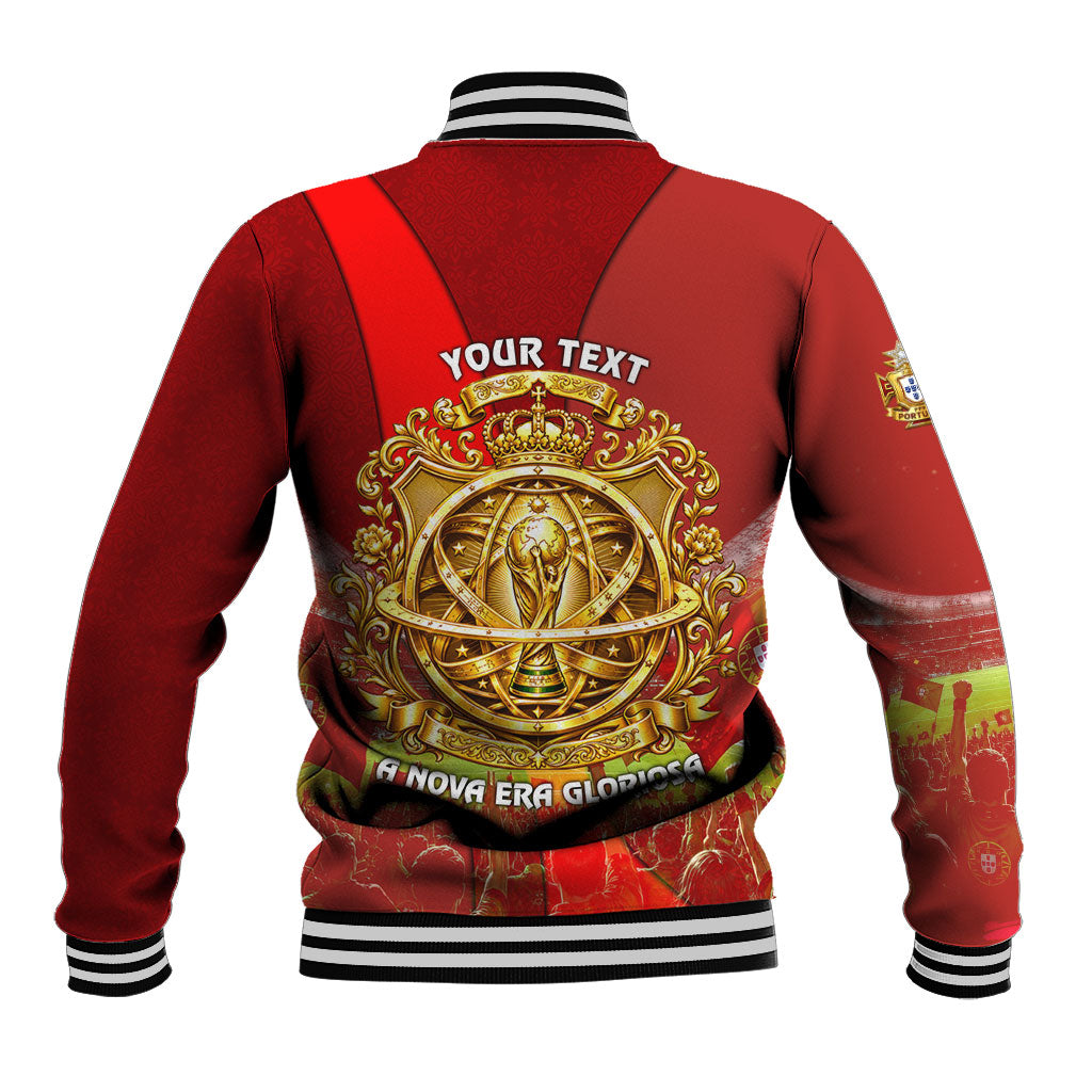 Custom Portugal Football World Champions 2026 Baseball Jacket Golden Shield Crown Crest Soccer Trophy