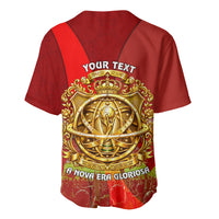 Custom Portugal Football World Champions 2026 Baseball Jersey Golden Shield Crown Crest Soccer Trophy