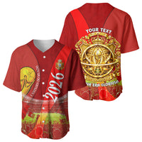 Custom Portugal Football World Champions 2026 Baseball Jersey Golden Shield Crown Crest Soccer Trophy