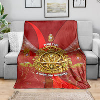 Custom Portugal Football World Champions 2026 Blanket Golden Shield Crown Crest Soccer Trophy