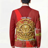 Custom Portugal Football World Champions 2026 Blazer Golden Shield Crown Crest Soccer Trophy