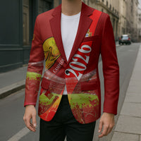 Custom Portugal Football World Champions 2026 Blazer Golden Shield Crown Crest Soccer Trophy