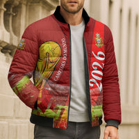 Custom Portugal Football World Champions 2026 Bomber Puffer Jacket Golden Shield Crown Crest Soccer Trophy