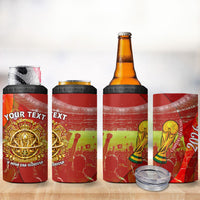Custom Portugal Football World Champions 2026 4 in 1 Can Cooler Tumbler Golden Shield Crown Crest Soccer Trophy