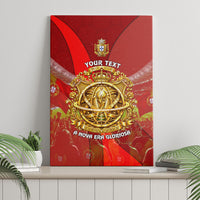 Custom Portugal Football World Champions 2026 Canvas Wall Art Golden Shield Crown Crest Soccer Trophy