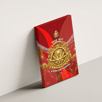 Custom Portugal Football World Champions 2026 Canvas Wall Art Golden Shield Crown Crest Soccer Trophy