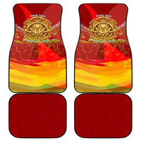 Custom Portugal Football World Champions 2026 Car Mats Golden Shield Crown Crest Soccer Trophy
