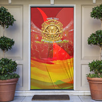 Custom Portugal Football World Champions 2026 Door Cover Golden Shield Crown Crest Soccer Trophy