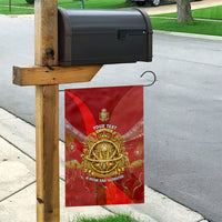 Custom Portugal Football World Champions 2026 Garden Flag Golden Shield Crown Crest Soccer Trophy