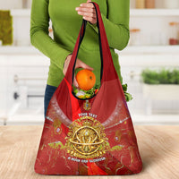 Custom Portugal Football World Champions 2026 Grocery Bag Golden Shield Crown Crest Soccer Trophy