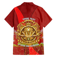 Custom Portugal Football World Champions 2026 Hawaiian Shirt Golden Shield Crown Crest Soccer Trophy