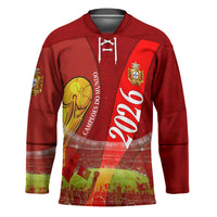 Custom Portugal Football World Champions 2026 Hockey Jersey Golden Shield Crown Crest Soccer Trophy