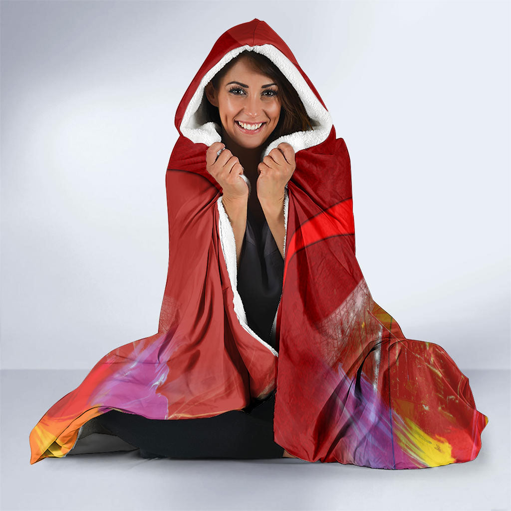 Custom Portugal Football World Champions 2026 Hooded Blanket Golden Shield Crown Crest Soccer Trophy