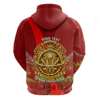 Custom Portugal Football World Champions 2026 Hoodie Golden Shield Crown Crest Soccer Trophy