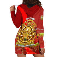 Custom Portugal Football World Champions 2026 Hoodie Dress Golden Shield Crown Crest Soccer Trophy